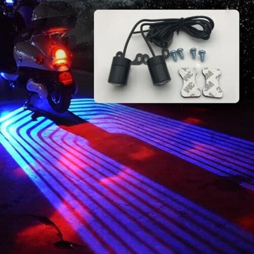 Motorcycle LED Lamps Welcome Door Courtesy Light With Projector Angels Wings Led Carpet Underglow For Car Motorcycle Light