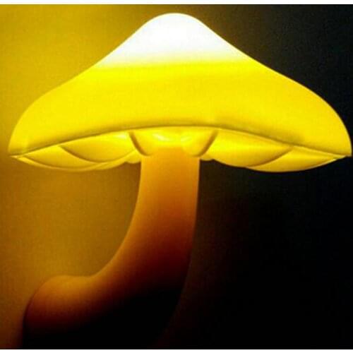 LED Night Light Mushroom Wall Socket Lights Lamp for Bedroom Home Decoration with EU US Plug Baby Sleeping Light