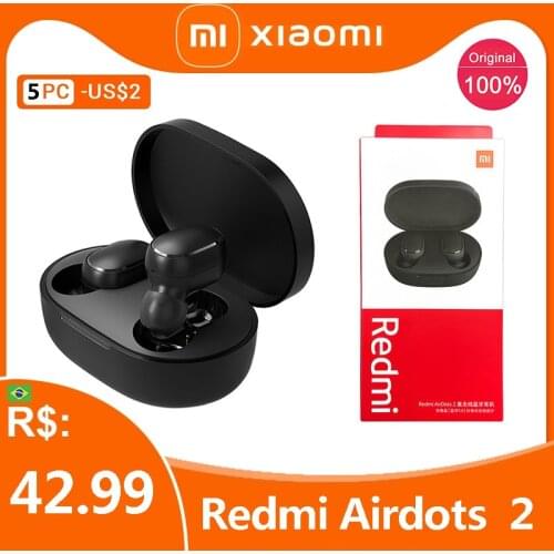 Original Xiaomi Redmi Airdots 2 Cost-effective Earbuds Tws Wireless Earphone Bluetooth Stereo Headset With Mic For Dropshipping