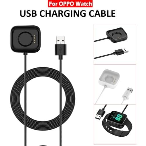 1m USB Charging Dock Cable for OPPO Smart Watch 41mm 46mm Replacement Cord Charger Adapter Smart Wristband Accessories