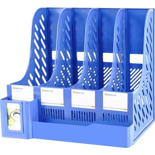 Thickened file rack multi-layer storage data file folder student bookshelf simple desktop book stand stationery office supplies