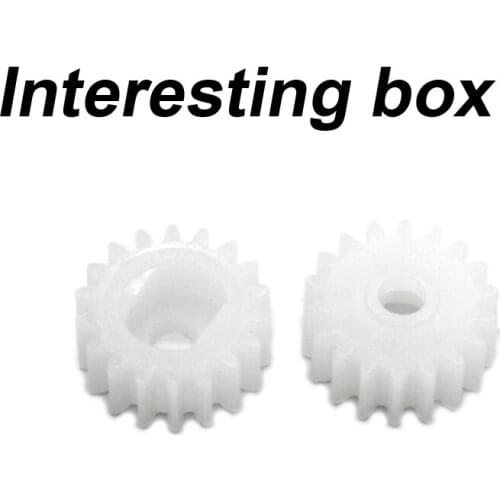 1018 main shaft gear TT motor shaft flat hole gear 2.5mm hole plastic gear DIY toy transmission accessories