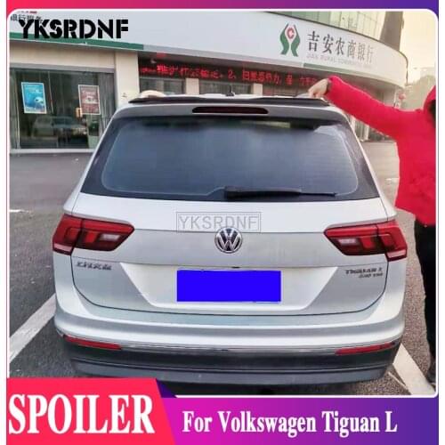 YKSRDNF For Volkswagen Tiguan L Hatchback abs 2017 2018 2019 2020 Exquisite top Spoiler Wing Trunk Lip Boot Cover Car Styling