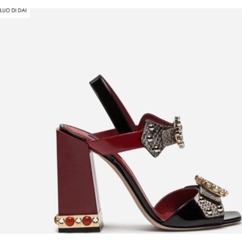 2020 women party shoes sexy gladiator sandals ankle strap diamond high heels peep toe crystal sandals buckle rhinestone pumps