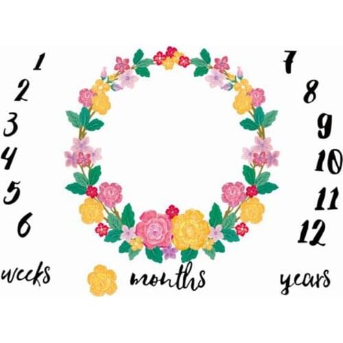 2020 Baby Milestone Blanket Newborn Photography Photo Props number Garland Toddler Memorial Day Monthly Photo Background Cloth