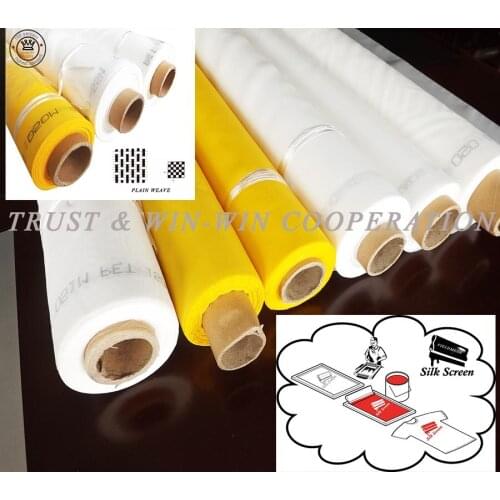 Free Shipping!!! 50meters White 120T/300mesh-34um-127cm-polyester mesh