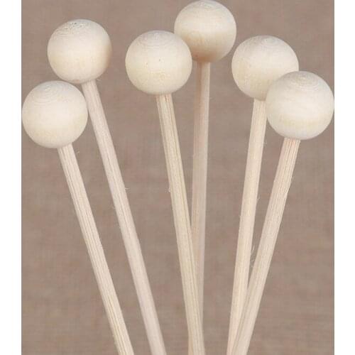 10pcs Wooden Bead Wood Ball for Incense Burners Fragrance Diffuser Aromatherapy Rattan Reed Sticks DIY Decoration Ornament Craft
