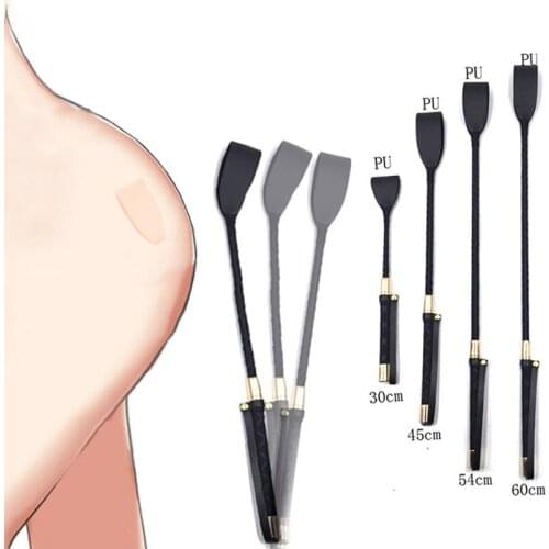 PU Leather Spanking Paddle Slut Long Whip Flirting SM BDSM Bondage Sex Restraints Adults Erotic Sex Tools For Woman Role Play