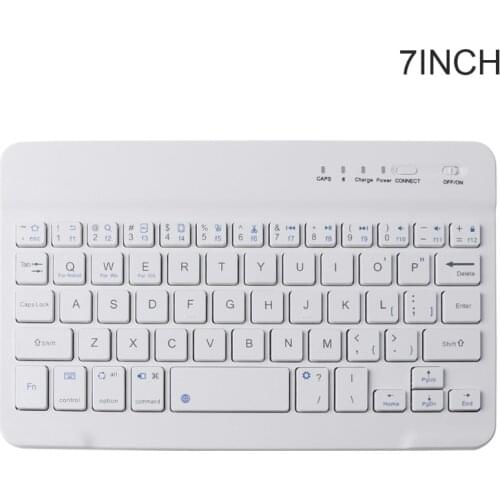 7/9/10 Inches Wireless Bluetooth-compatible Lightweight Rechargeable Keyboard Cellphone Tablet Keyboard Portable Travel