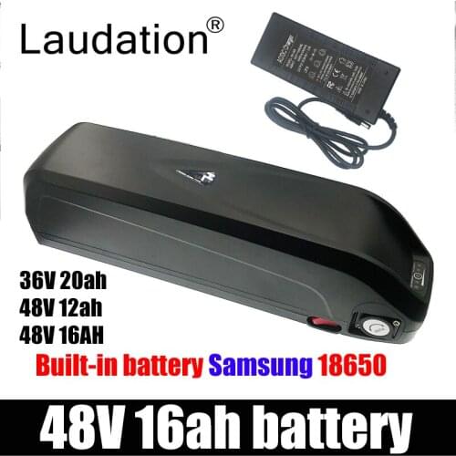 Laudation Electric Bike Battery Pack 48V 16Ah Built in Samsung INR 18650 33G Cells Front Rear Hub / Mid Drive Bicycle 13S 5P