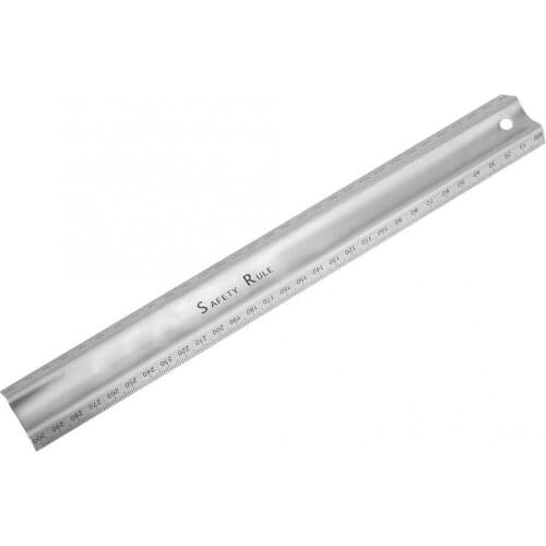 Drawing Ruler M-Type Cutting Ruler Stainless Steel Measuring Tool Hardware Accessory Clear Scale for Drawing