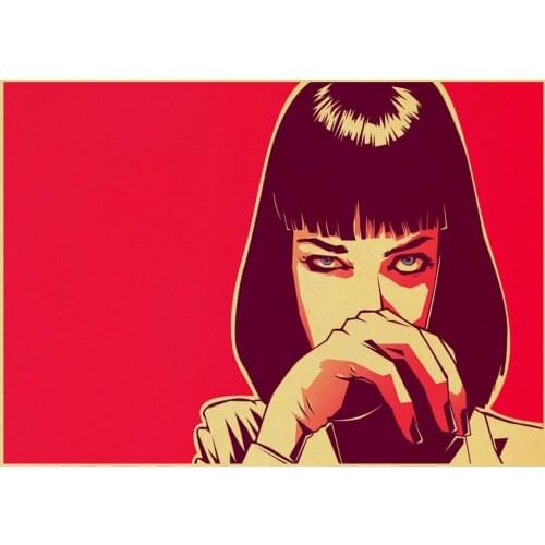 Lot style Choose Classic Movie Fight Club Pulp Fiction Art print Silk poster Home Wall Decor