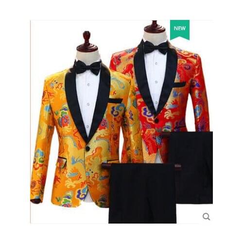 Embroidery clothes men suits designs masculino homme terno stage costumes for singers jacket men blazer dance Chinese style
