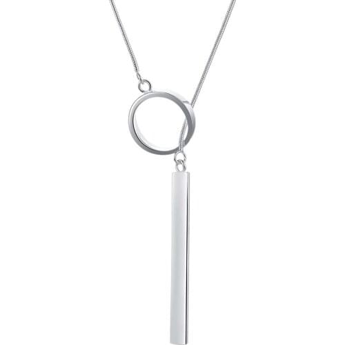 Wholesale Fashion Jewelry Necklace For Women Lady Wholesale Charm Silver Color Fashion Jewelry Pendant AN511/aepaivwa