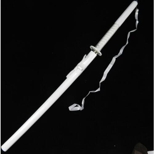 BLEACH Rukia Kuchiki Sode No Shirayuki White Wooden Katana Sword Weapons Props For Chrismas New year Party