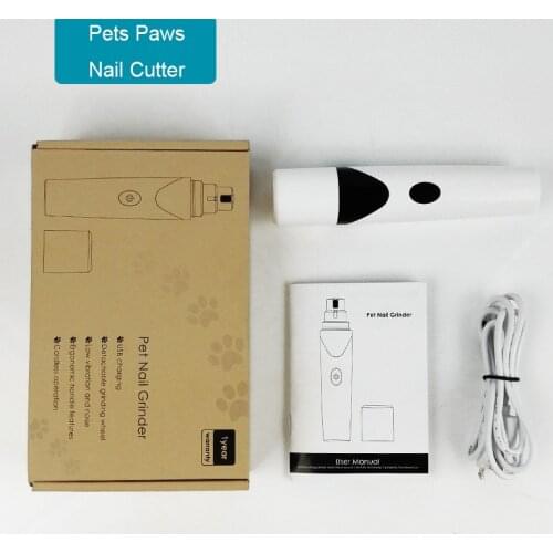 Rechargeable Nails Dog Cat Care Grooming Battery / USB Electric Pet Dog Nail Grinder Trimmer Clipper Pets Paws Nail Cutter