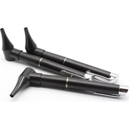 Portable Medical Diagnostic Penlight Otoscope Ear Care Magnifying Lens Clinical Flashlight LED Light Pen Ear Tools With 5 Tips