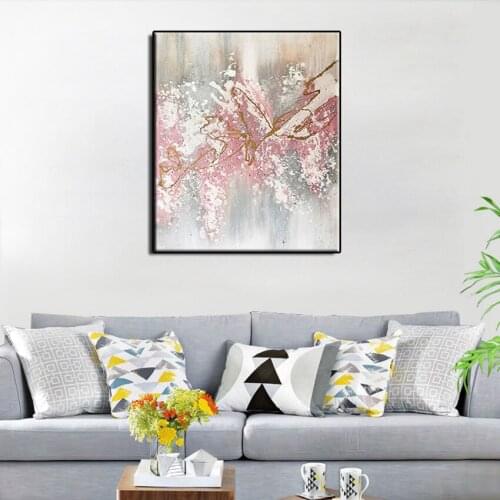 Hand painted High Quality Modern Gold Abstract Oil Painting on Canvas wall picture for Living Room wall Decoration Wall Painting