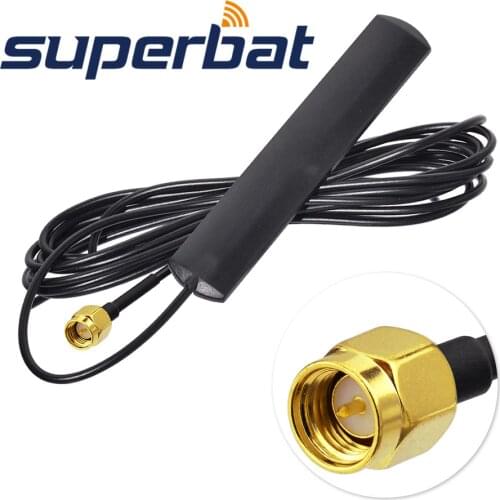 Superbat DAB/DAB+Car Aerial Internal Glass Mount DAB Car Aerial SMA Plug Connector for Auto DAB