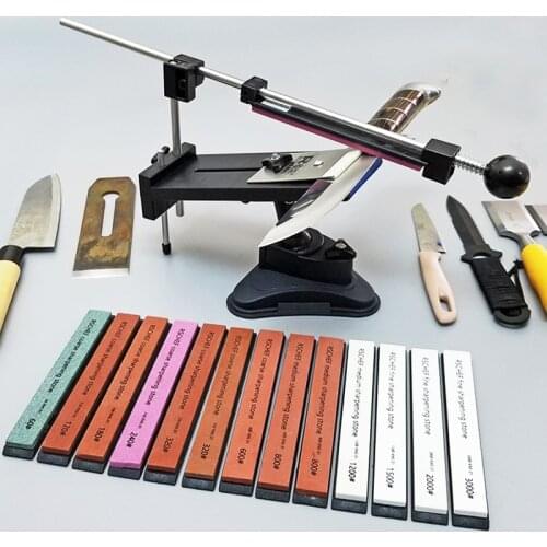 Sharpener Professional Kitchen Knife Fix Fixed Angleruixin pro with multi high quality stones sharpening stone whetstone grind