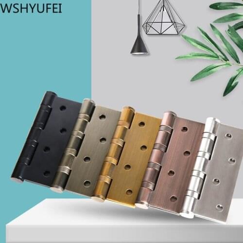 1Pcs Stainless Steel Mute Hinges Thicken kitchen cabinet door hinges Furniture cupboard home improvement Jewelry Box Accessories