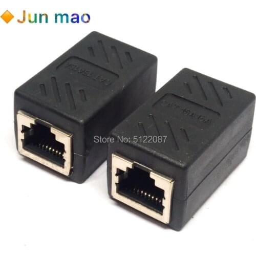 1pcs Colorful Female to Female Network LAN Connector Adapter Coupler Extender RJ45 Ethernet Cable Extension Converter