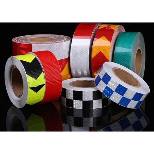 1pc Reflective Safety Warning Strip Tape Car Door Bumper Reflector Stickers Decal