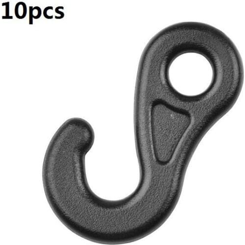 10pcs/set Clip Tail Hook Outdoor Camping Lightweight Durable Portable Plastic Canopy Tarp Fixed Hook Multi-purpose Hiking Part