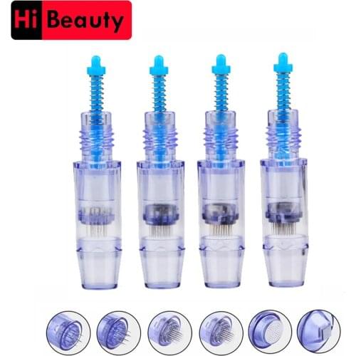 100PCS 9mm Disposable Sterile Micro Nano Needles Cartridges With Caps For Charmant MCHARM Artmex Permanent Microblading Makeup