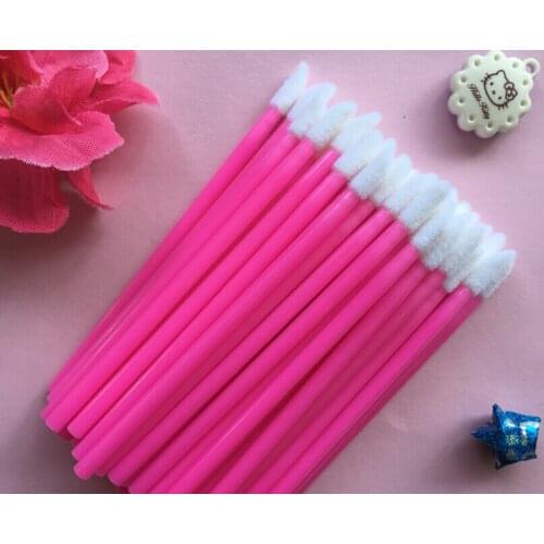 20000Pcs/Set Disposable Lip Brushes Soft Make Up Brush For Lipstick Lip Gloss Wands Applicator Makeup Beauty Tool Rose red