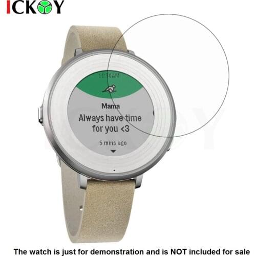 3x Clear LCD Screen Protector Guard Cover Shield Anti-Scratch Film Skin for Pebble Time Round Smart Watch Accessories