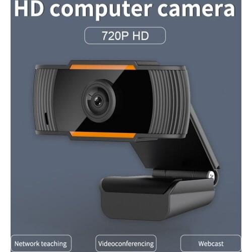720P HD USB Webcam with Microphone 1280 x 720p Web Camera for Laptop Desktop Computer Accessory Live Streaming
