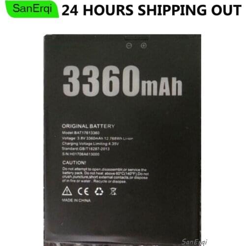 For DOOGEE X30 Battery 3360mAh for DOOGEE BAT17613360 bateria New Tested