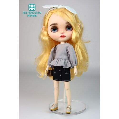 28--30cm Blyth Azone OB23 OB24 1/8 Doll clothes accessories Fashion shirt, denim mini skirt