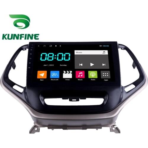 Android 10.0 1024*600 Octa Core Car DVD GPS Navigation Player Deckless Car Stereo for Jeep Cherokee2015-2019 Headunit Radio wifi