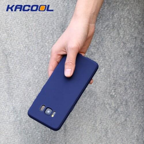 KACOOL 2019 For Samsung Galaxy S8 Case Cover Candy Color Silicone Hollow Cases For Samsung Galaxy S8 Plus Soft Phone Cover