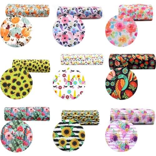 Flower 50*145cm 4ways Stretch Knit Fabric for Tissue Sewing Quilting Fabrics Needlework Material DIY Handmade,1Yc17117