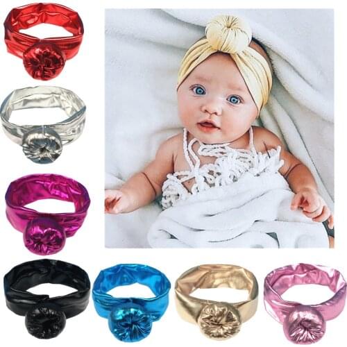 Childrens Velvet Headband Candy Color Baby Girl Headwear Sweet Round Ball Head Wrap Elastic Newborn Toddler Headdress