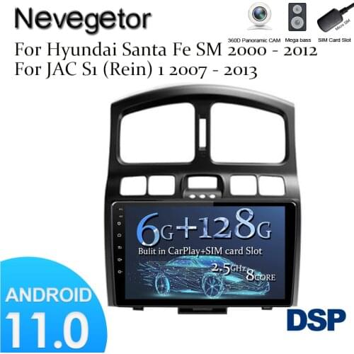 For Hyundai Santa Fe SM 2000 - 2012 For JAC S1 (Rein) 1 2007 - 2013 Car Radio Multimedia Video Player Navigation GPS Android No