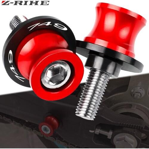 For DUCATI 749 749S 749R 2003 2004 2005 2006 2007 Motorcycle CNC Alumium Accessories 8MM Swingarm Spools Slider Stand Screws