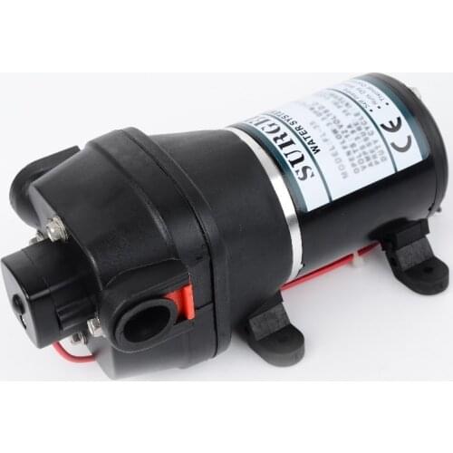 DC 12V/24V 60W 17PSI/1.2Bar Lift 10m Electric Diaphragm Pump Low Pressure Irrigation Motorhome/RV/Touring Car Water Supply FL-30