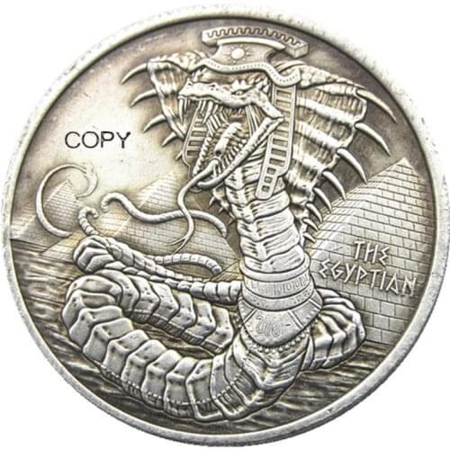 HB(156)US Hobo Morgan Dollar Skull Zombie Skeleton Silver Plated Copy Coins