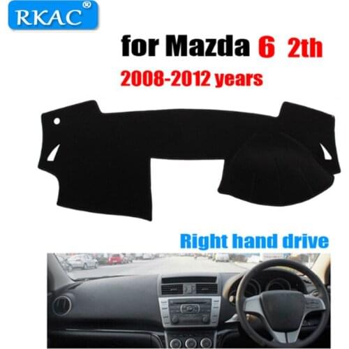 Car dashboard cover mat for Mazda 6 2th 2008-2012 years Right hand drive dashmat pad dash mat covers auto dashboard accessories