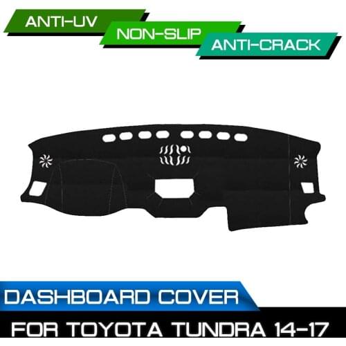 Car Dashboard Mat Anti-dirty Non-slip for Toyota Tundra 2014 2015 2016 2017 Dash Cover Mat UV Protection Shade