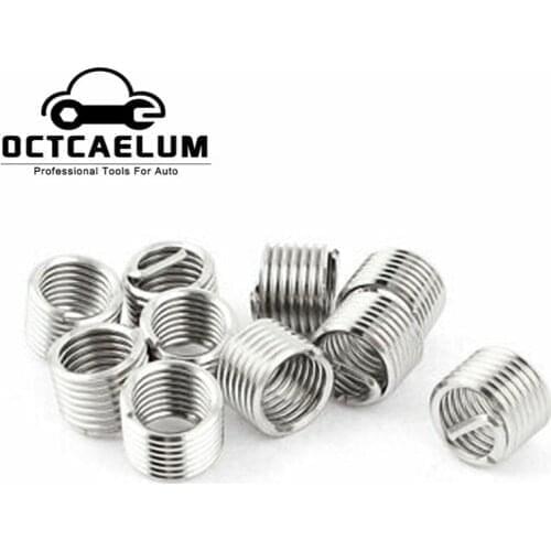 M5/M6/M8/M10/M12/M14 Stainless Steel Thread Repair Insert Kit Helical Coil Wire Inserts Set For Car Motorcycle