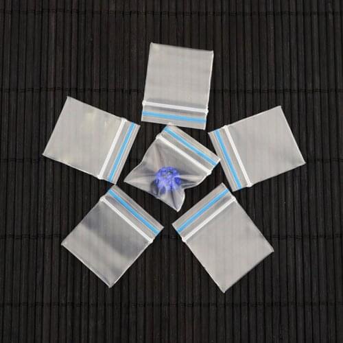 1.8x2.5cm 0.2mm Thickness Small Ziplock Clear Plastic Zipper Bag Jewelry Accessories Storage Pack Package