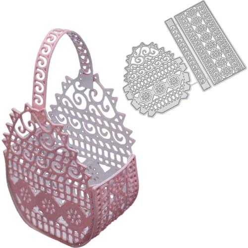 NICEYARD Three-dimensional Flower Basket Cutting Dies Stencils For Scrapbooking Decor DIY Album Paper Card Craft Cutting Dies