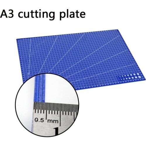 New 1Pc A3 Cutting Plate Pvc Rectangle Grid Lines Cutting Mat Plastic Diy Tools 45cm * 30cm School Office Supplies For Kids Gift
