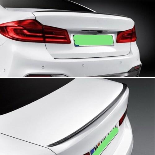 Use For BMW 5 Series G30 Spoiler 2018--2020 Year Real Glossy Carbon Fiber Rear Wing M Style Sport Accessories Body Kit