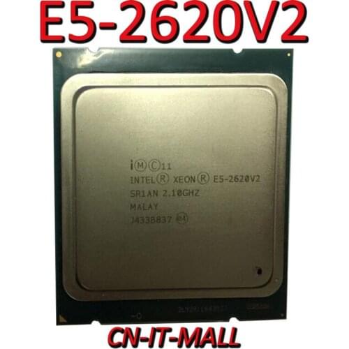 Intel Xeon E5-2620V2 CPU 2.1GHz 15MB Cache 6 Cores 12 Threads LGA2011 Processor